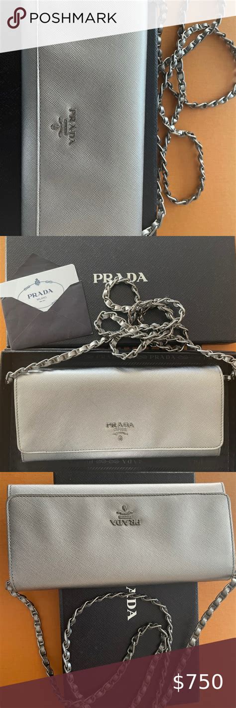 poshmark prada wallet on chain|Bags .